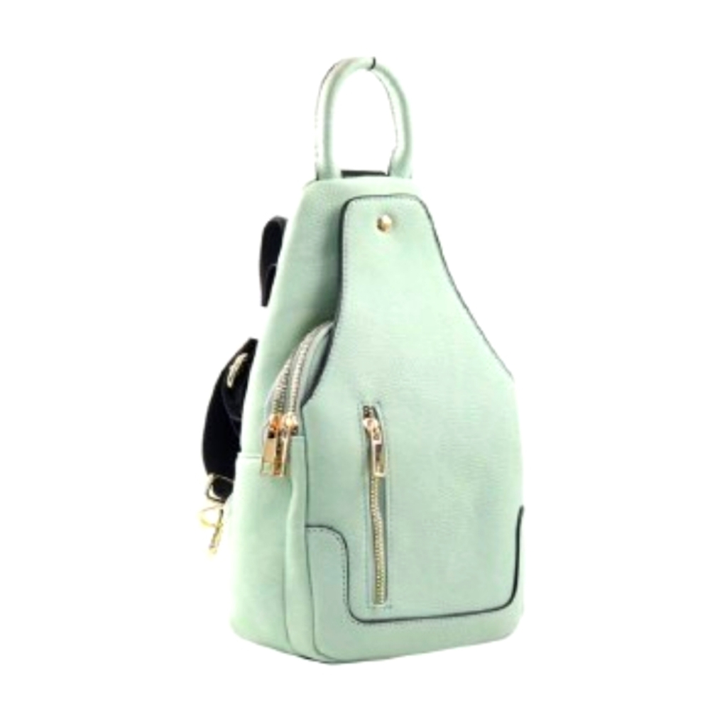 Mint Mini Fashion Backpack for Women/Girls - Cruelty-free